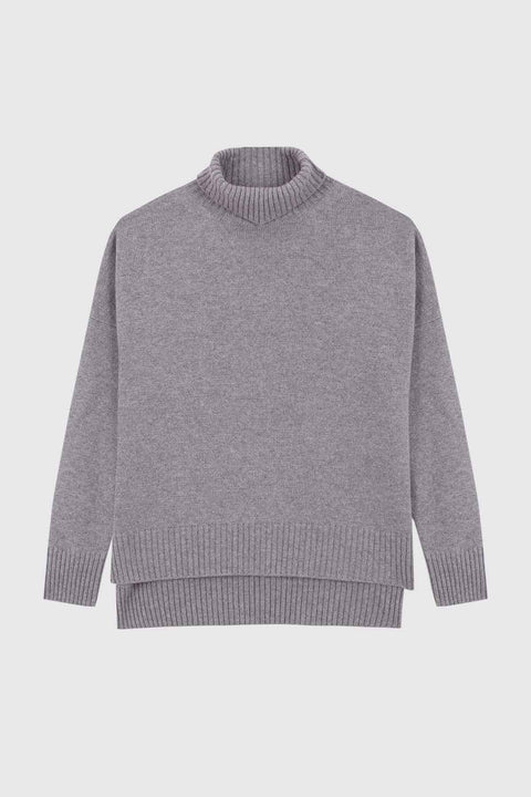 Turtleneck cashmere - Stone