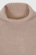 Turtleneck cashmere - Stone