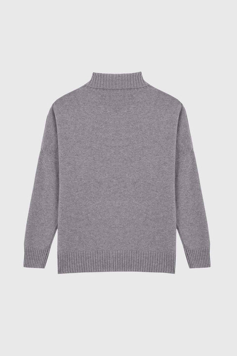 Turtleneck cashmere - Stone